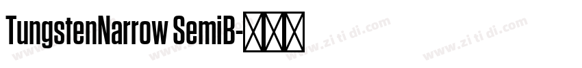 TungstenNarrow SemiB字体转换 TungstenNarrow SemiB字体转换